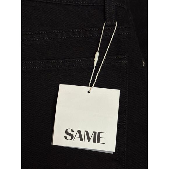 Same NWT The Perfect Jean Black Straight Leg Mid Rise Size 25 - Picture 9 of 13